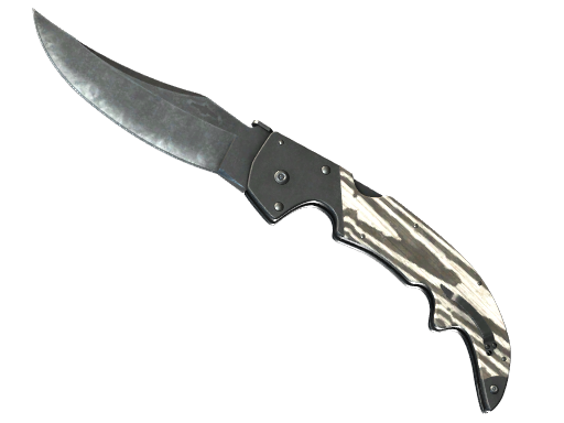 ★ Falchion Knife | Black Laminate (Battle-Scarred)