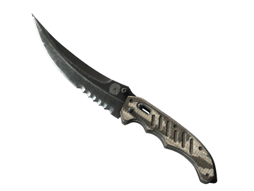 ★ Flip Knife | Black Laminate (Well-Worn)