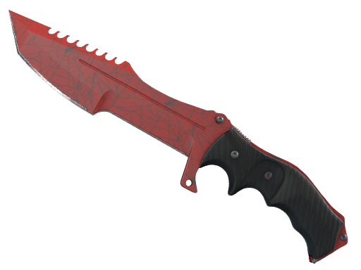 ★ Huntsman Knife | Crimson Web (Well-Worn)
