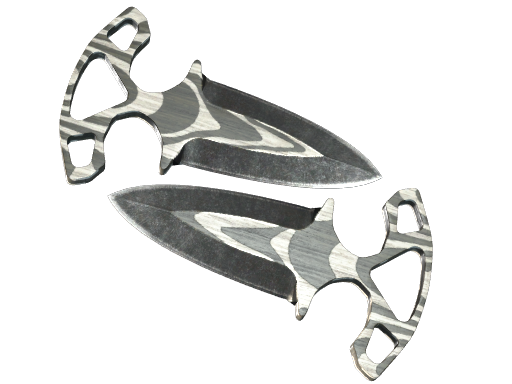 ★ Shadow Daggers | Black Laminate (Battle-Scarred)
