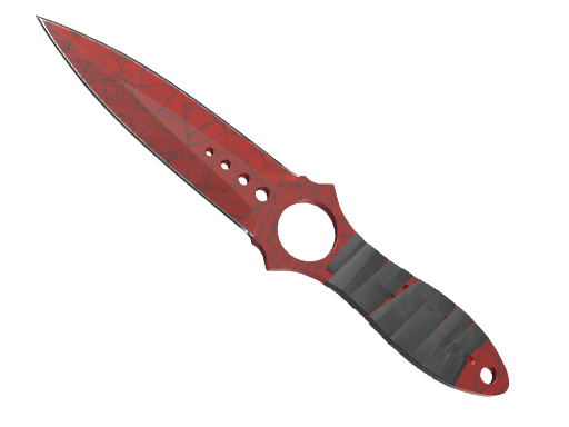 ★ Skeleton Knife | Crimson Web (Well-Worn)