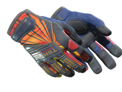 ★ Specialist Gloves | Sunburst (Well-Worn)