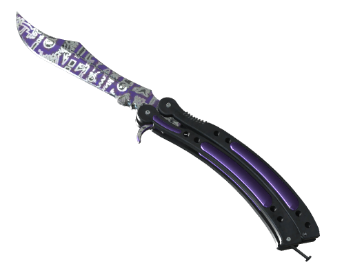 ★ StatTrak™ Butterfly Knife | Freehand (Well-Worn)