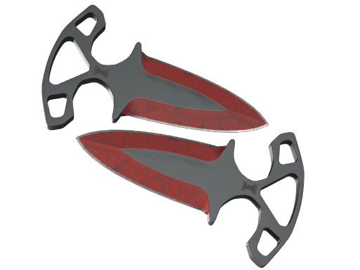 ★ StatTrak™ Shadow Daggers | Crimson Web (Battle-Scarred)