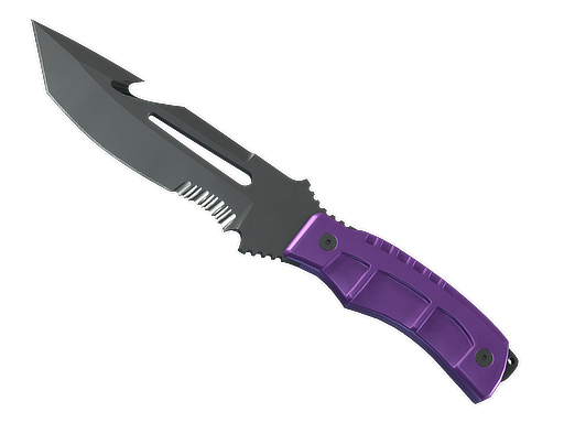 ★ Survival Knife | Ultraviolet (Battle-Scarred)