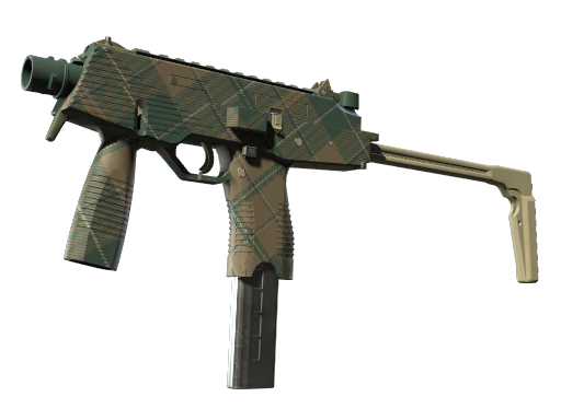 MP9 | Green Plaid (Battle-Scarred)
