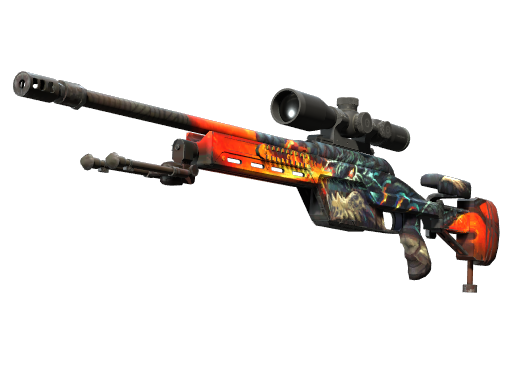 SSG 08 | Dragonfire (Well-Worn)