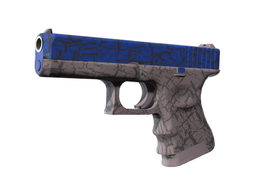 StatTrak™ Glock-18 | Blue Fissure (Well-Worn)